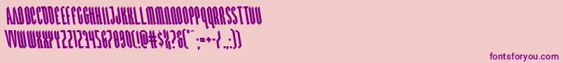 Devilsummonerleft Font – Purple Fonts on Pink Background
