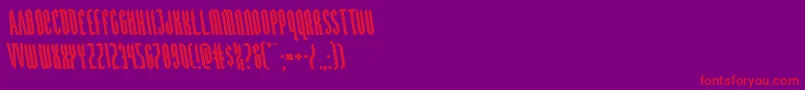 Devilsummonerleft Font – Red Fonts on Purple Background