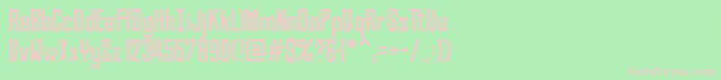 BahnPro Font – Pink Fonts on Green Background