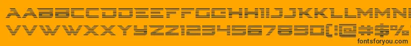 Cyberdynegrad Font – Black Fonts on Orange Background