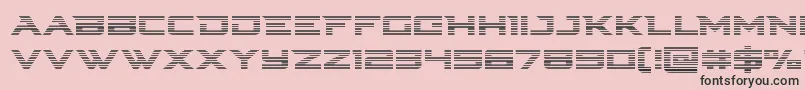フォントCyberdynegrad – ピンクの背景に黒い文字
