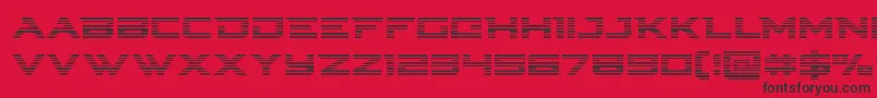 Cyberdynegrad Font – Black Fonts on Red Background