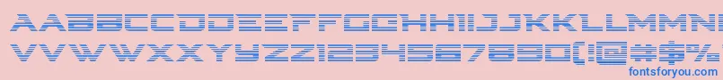 Cyberdynegrad Font – Blue Fonts on Pink Background