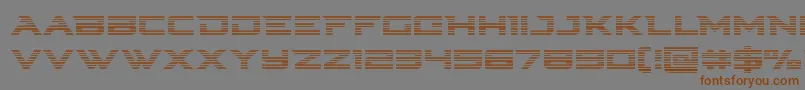 Cyberdynegrad Font – Brown Fonts on Gray Background