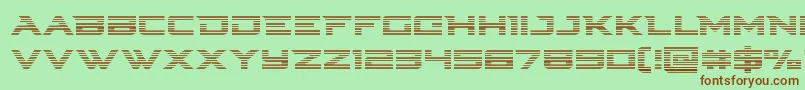 Cyberdynegrad Font – Brown Fonts on Green Background