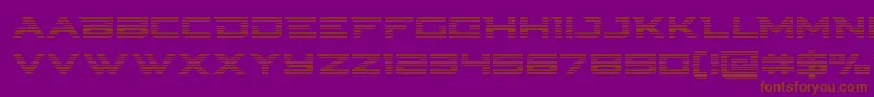 Cyberdynegrad Font – Brown Fonts on Purple Background