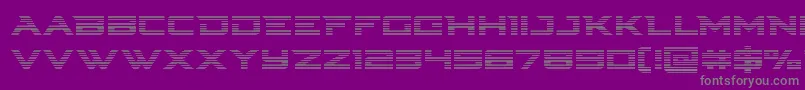 Cyberdynegrad Font – Gray Fonts on Purple Background