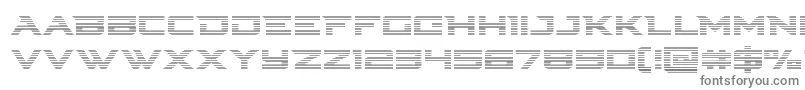 フォントCyberdynegrad – 白い背景に灰色の文字