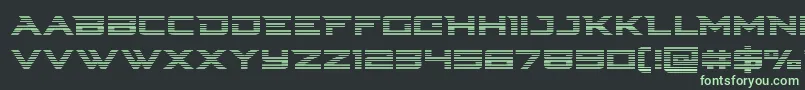 Fonte Cyberdynegrad – fontes verdes em um fundo preto