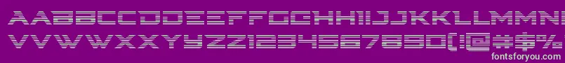 Cyberdynegrad-fontti – vihreät fontit violetilla taustalla