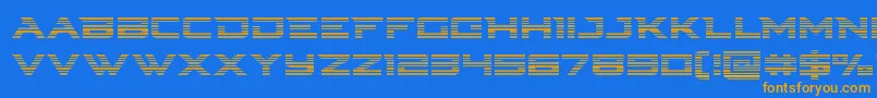 Cyberdynegrad Font – Orange Fonts on Blue Background
