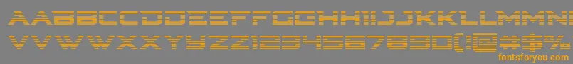 Cyberdynegrad Font – Orange Fonts on Gray Background