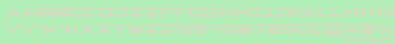 Cyberdynegrad Font – Pink Fonts on Green Background
