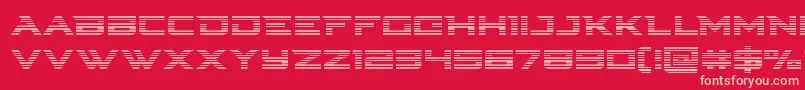 Cyberdynegrad Font – Pink Fonts on Red Background