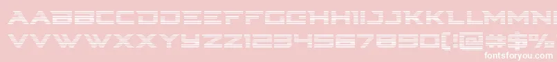 Cyberdynegrad Font – White Fonts on Pink Background