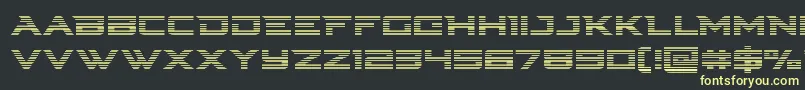 Cyberdynegrad Font – Yellow Fonts on Black Background