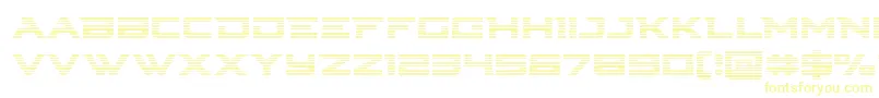 Cyberdynegrad Font – Yellow Fonts on White Background