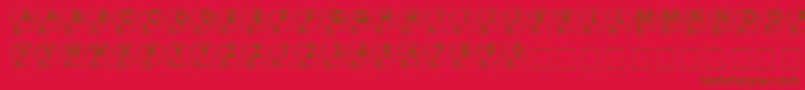 Whatpossuse Font – Brown Fonts on Red Background