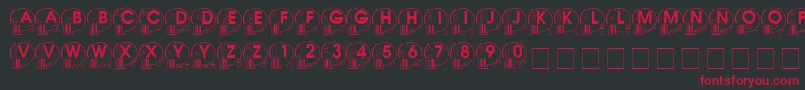Whatpossuse Font – Red Fonts on Black Background