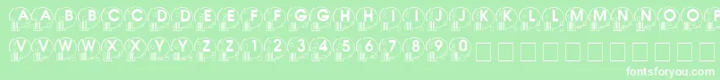 Whatpossuse Font – White Fonts on Green Background