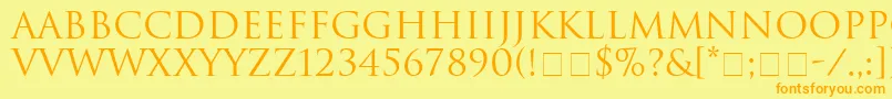 Más sobre la fuente HeliosSsi fuente HeliosSsi – Fuentes Naranjas Sobre Fondo Amarillo