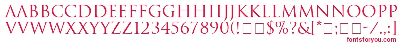 HeliosSsi Font – Red Fonts on White Background