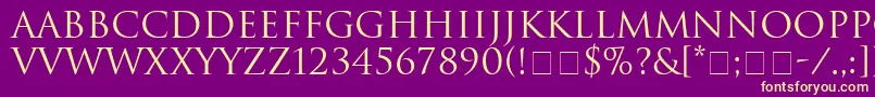 More about HeliosSsi Font HeliosSsi Font – Yellow Fonts on Purple Background