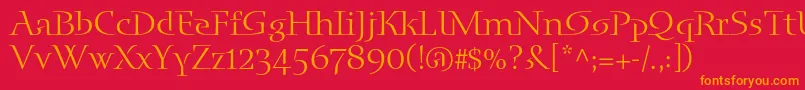 Подробнее о шрифте Blueislandstd Шрифт Blueislandstd – оранжевые шрифты на красном фоне