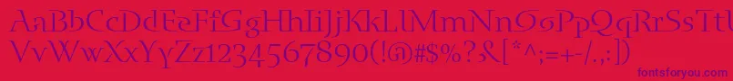 Saiba mais sobre a fonte Blueislandstd Fonte Blueislandstd – fontes roxas em um fundo vermelho