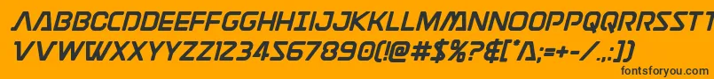 Шрифт Discotechiabold – чёрные шрифты на оранжевом фоне