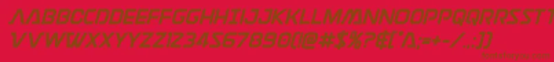 Discotechiabold Font – Brown Fonts on Red Background