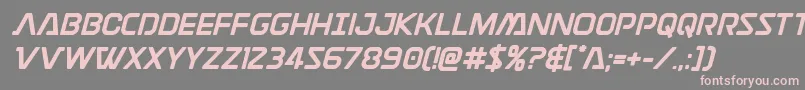 Discotechiabold Font – Pink Fonts on Gray Background