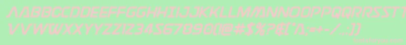 Discotechiabold Font – Pink Fonts on Green Background