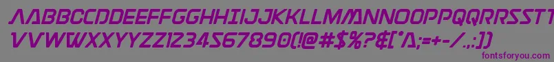 Discotechiabold Font – Purple Fonts on Gray Background