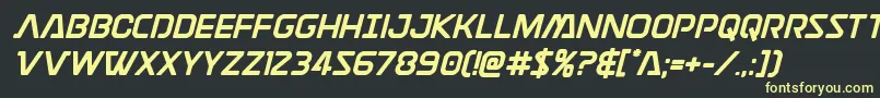 Discotechiabold Font – Yellow Fonts on Black Background