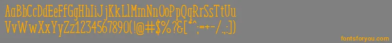 EnyoSlabMedium Font – Orange Fonts on Gray Background