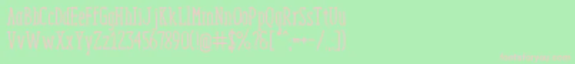 EnyoSlabMedium Font – Pink Fonts on Green Background