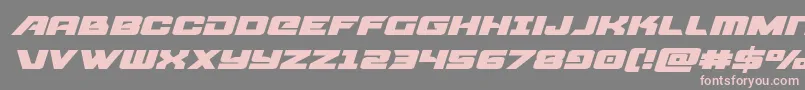 Aircruiserexpandital Font – Pink Fonts on Gray Background