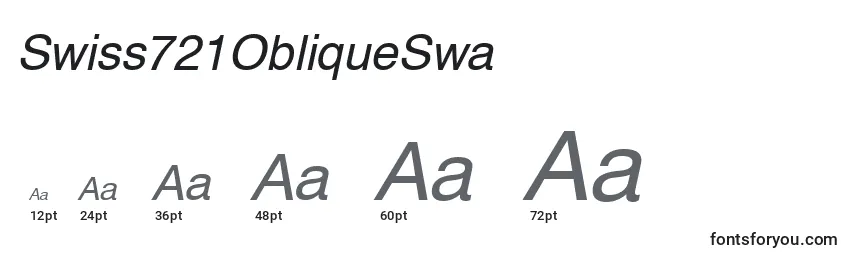 Swiss721ObliqueSwa Font Sizes