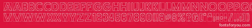 Cutmeout Font – Pink Fonts on Red Background