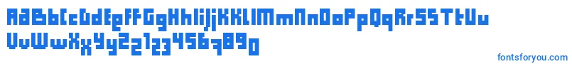 ComputerAidCondensedDker Font – Blue Fonts on White Background