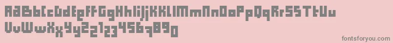 ComputerAidCondensedDker Font – Gray Fonts on Pink Background