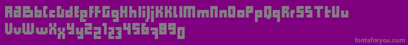 ComputerAidCondensedDker Font – Gray Fonts on Purple Background