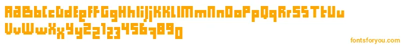 ComputerAidCondensedDker Font – Orange Fonts on White Background