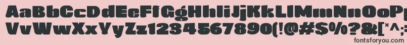 Agustina Font – Black Fonts on Pink Background