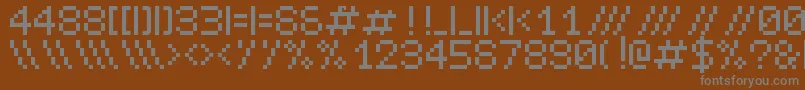 Шрифт Leetspeak – серые шрифты на коричневом фоне
