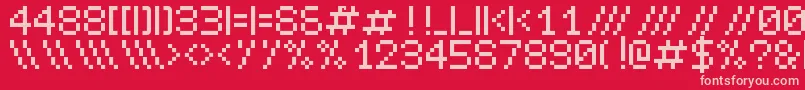 fuente Leetspeak – Fuentes Rosadas Sobre Fondo Rojo