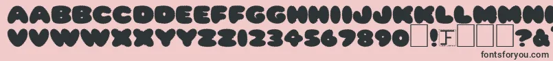 RippleNormal Font – Black Fonts on Pink Background