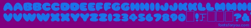 RippleNormal Font – Blue Fonts on Purple Background