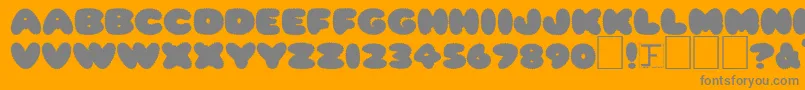 Więcej informacji o czcionce RippleNormal Czcionka RippleNormal – szare czcionki na pomarańczowym tle